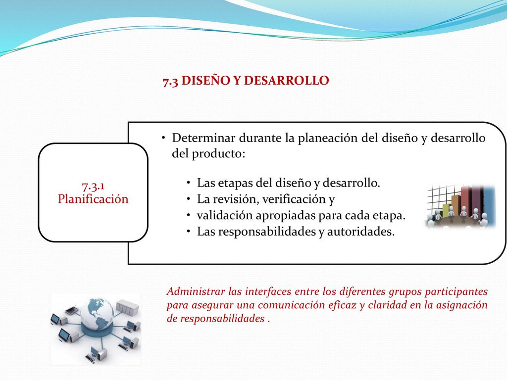 Determinar durante la planeación del diseño y desarrollo del producto: