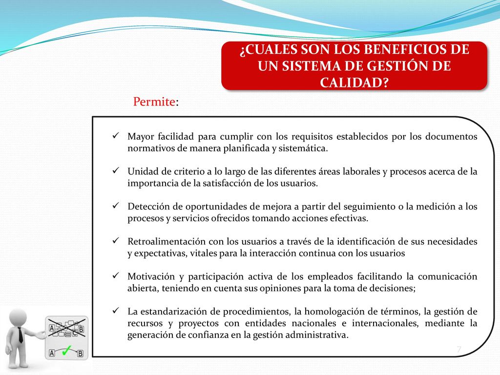 ¿CUALES SON LOS BENEFICIOS DE UN SISTEMA DE GESTIÓN DE CALIDAD