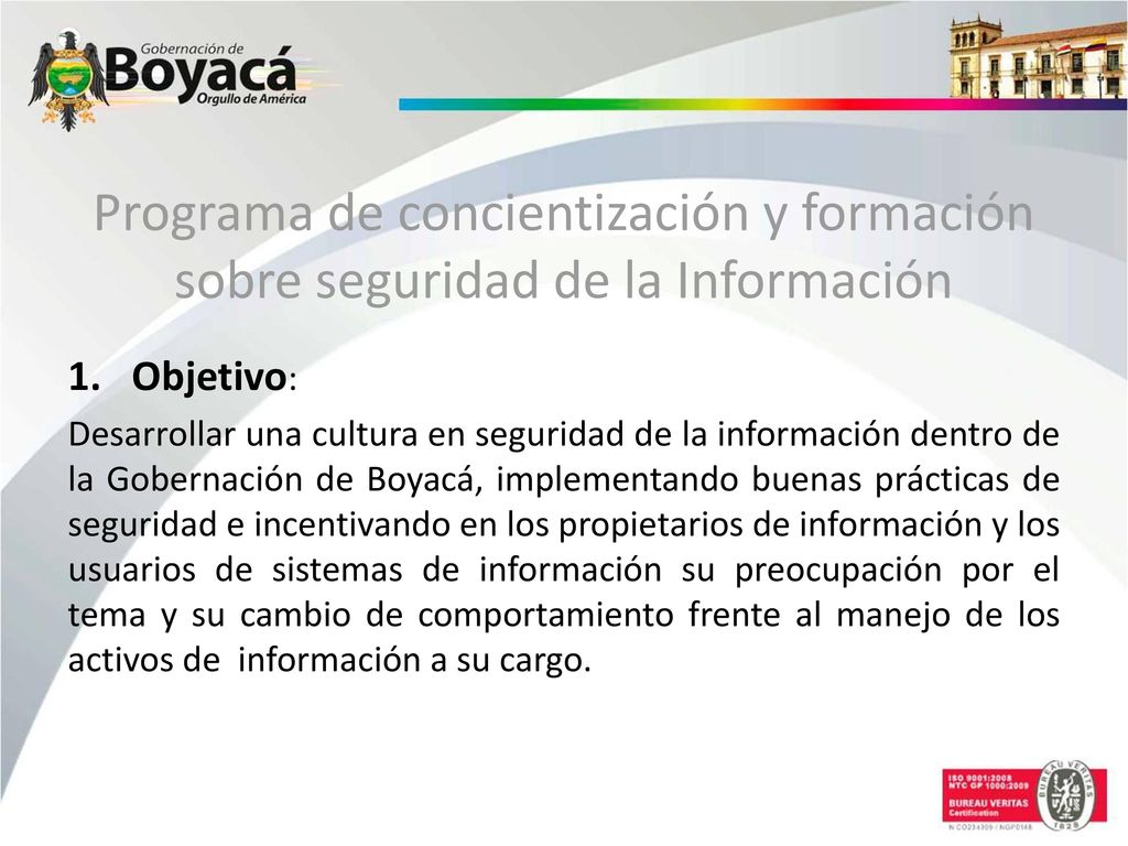 Programa de concientización y formación sobre seguridad de la Información