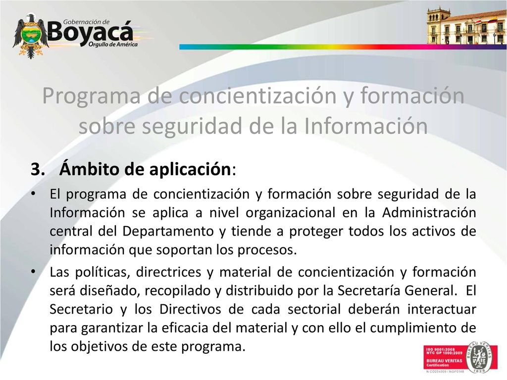 Programa de concientización y formación sobre seguridad de la Información
