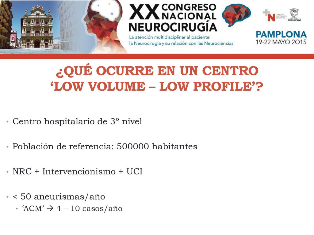 ¿QUÉ OCURRE EN UN CENTRO ‘LOW VOLUME – LOW PROFILE’