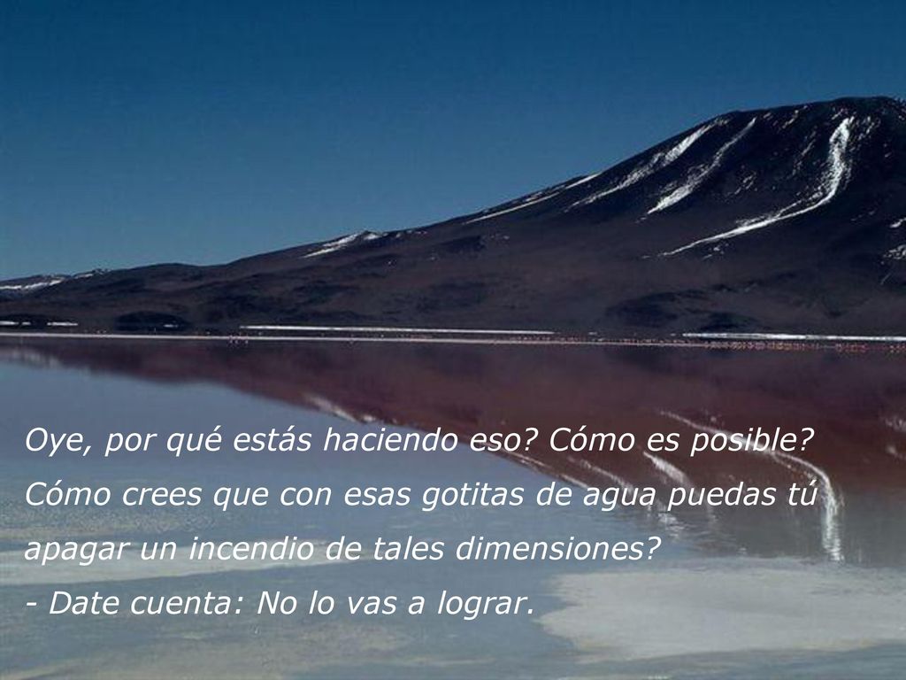 Oye, por qué estás haciendo eso Cómo es posible