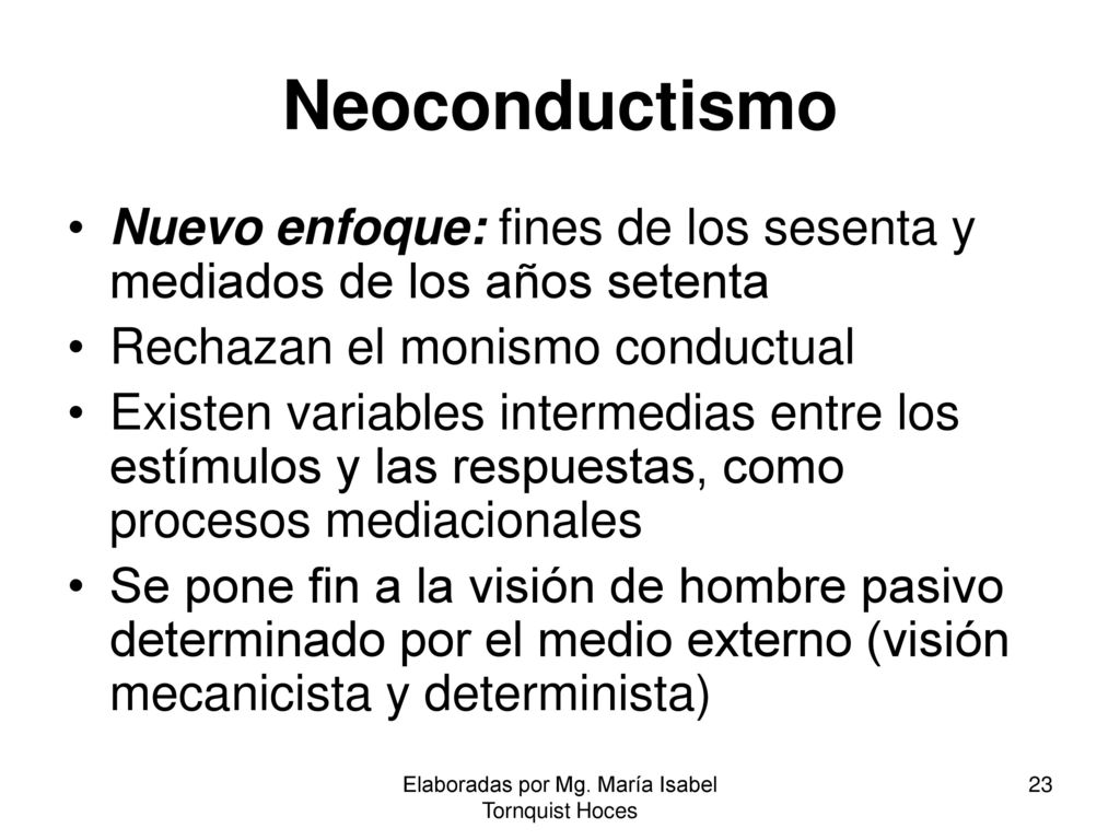 Elaboradas por Mg. María Isabel Tornquist Hoces