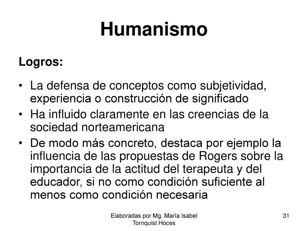 Elaboradas por Mg. María Isabel Tornquist Hoces