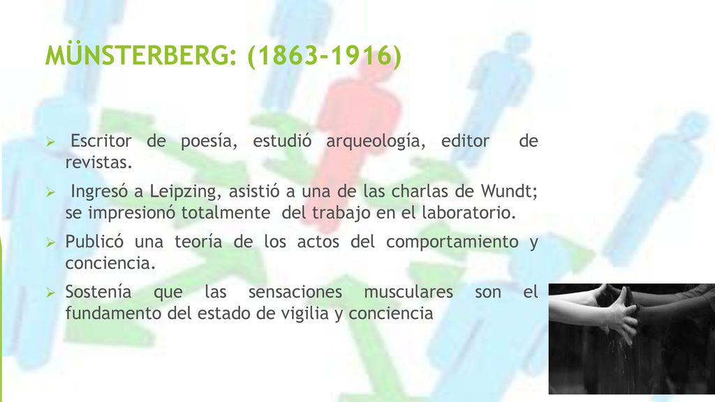 MÜNSTERBERG: ( ) Escritor de poesía, estudió arqueología, editor de revistas.