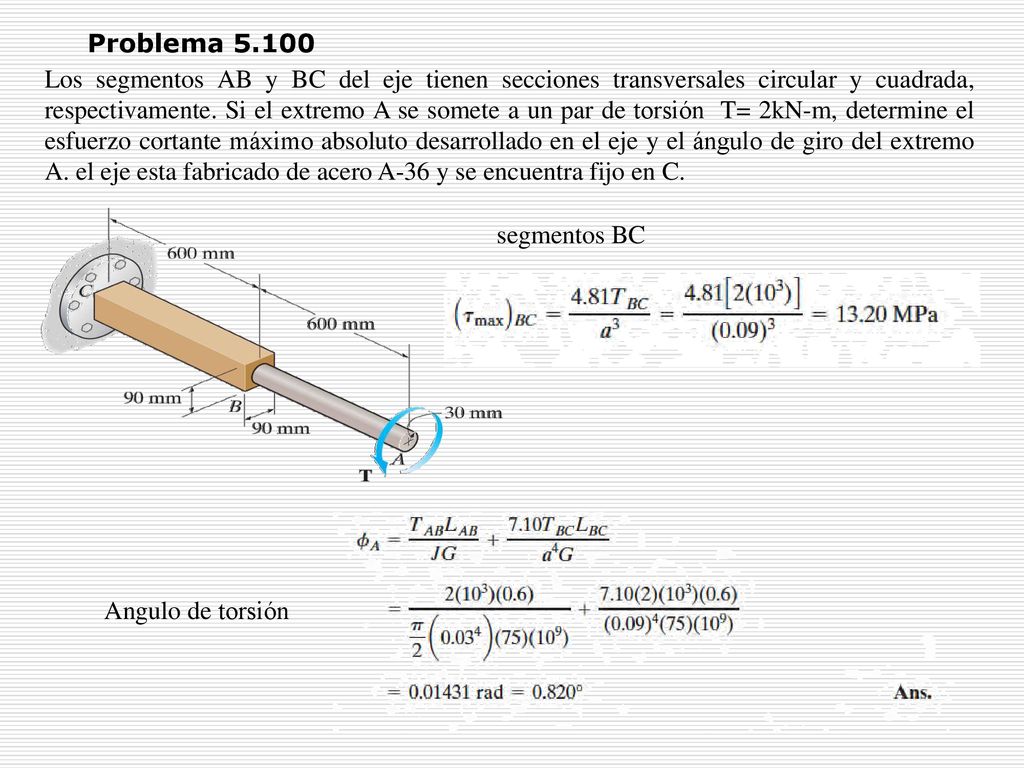 Dr. Hermann Alcazar MAE 243 Mechanics of Materials / Summer Problema