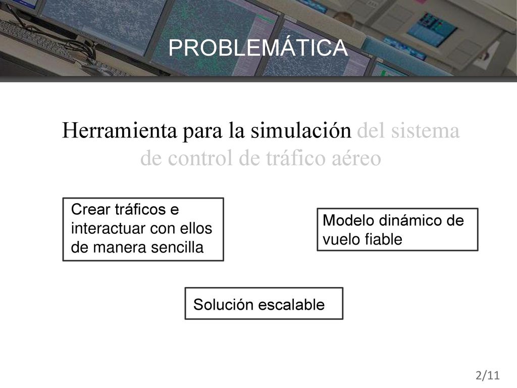 Herramienta para la simulación del sistema de control de tráfico aéreo