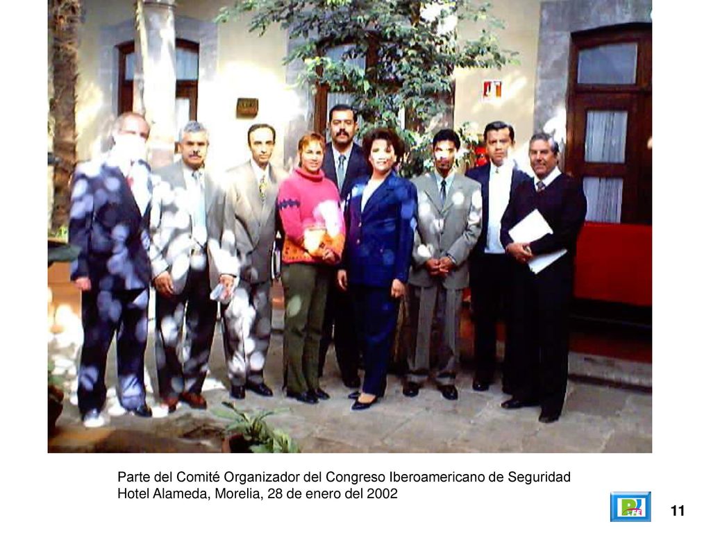 Parte del Comité Organizador del Congreso Iberoamericano de Seguridad