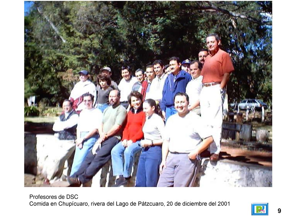 Profesores de DSC Comida en Chupícuaro, rivera del Lago de Pátzcuaro, 20 de diciembre del