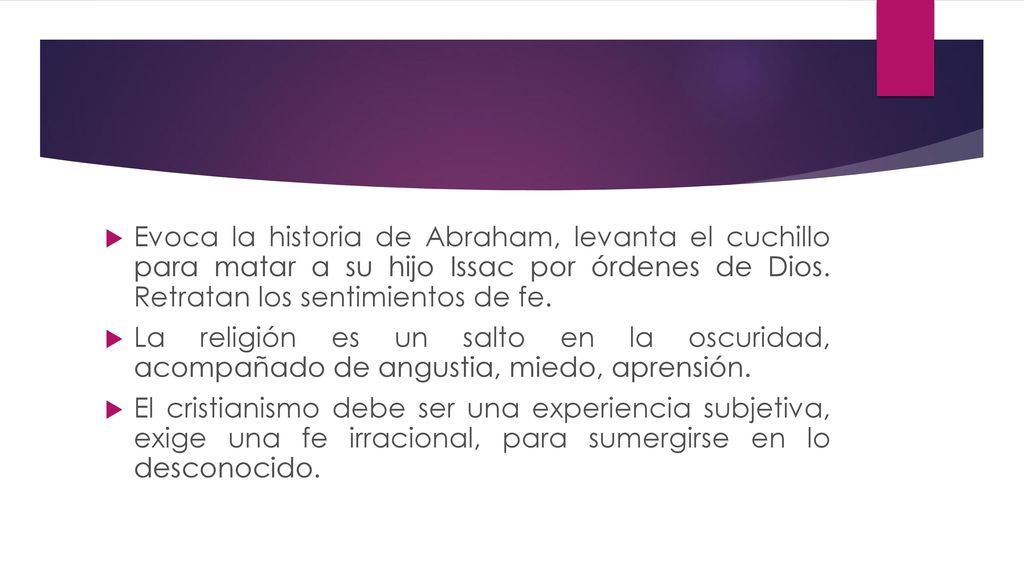 Evoca la historia de Abraham, levanta el cuchillo para matar a su hijo Issac por órdenes de Dios. Retratan los sentimientos de fe.