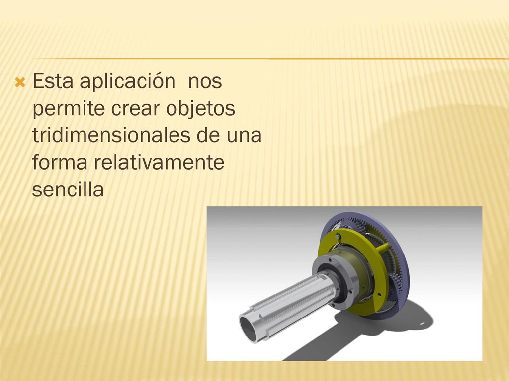 Esta aplicación nos permite crear objetos tridimensionales de una forma relativamente sencilla