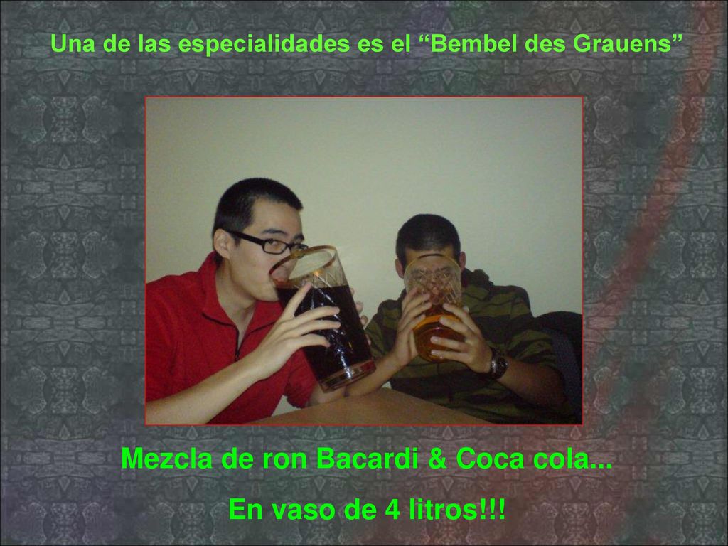 Mezcla de ron Bacardi & Coca cola... En vaso de 4 litros!!!