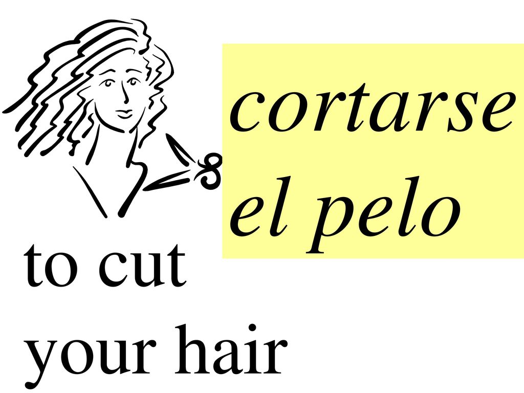 cortarse el pelo to cut your hair