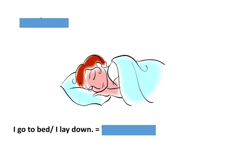 acostarse I go to bed/ I lay down. = Yo me acuesto.