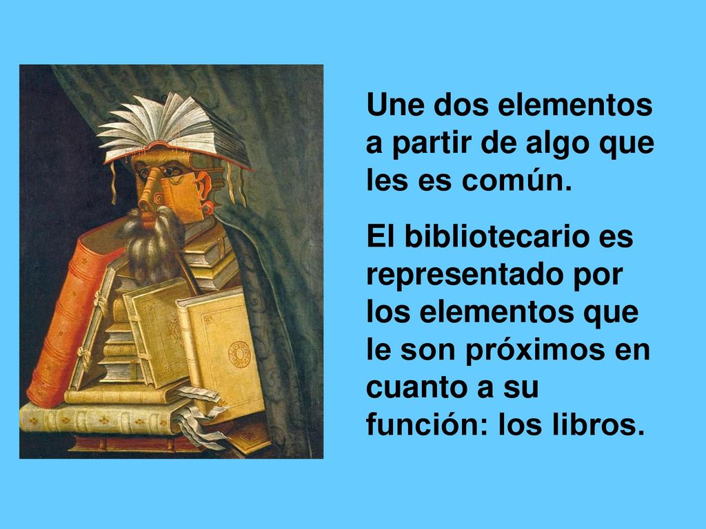 Une dos elementos a partir de algo que les es común.