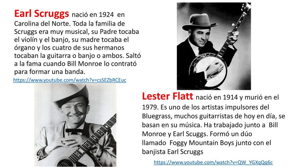 Earl Scruggs nació en 1924 en Carolina del Norte