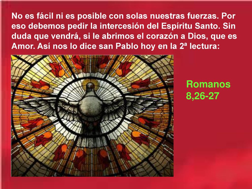 No es fácil ni es posible con solas nuestras fuerzas