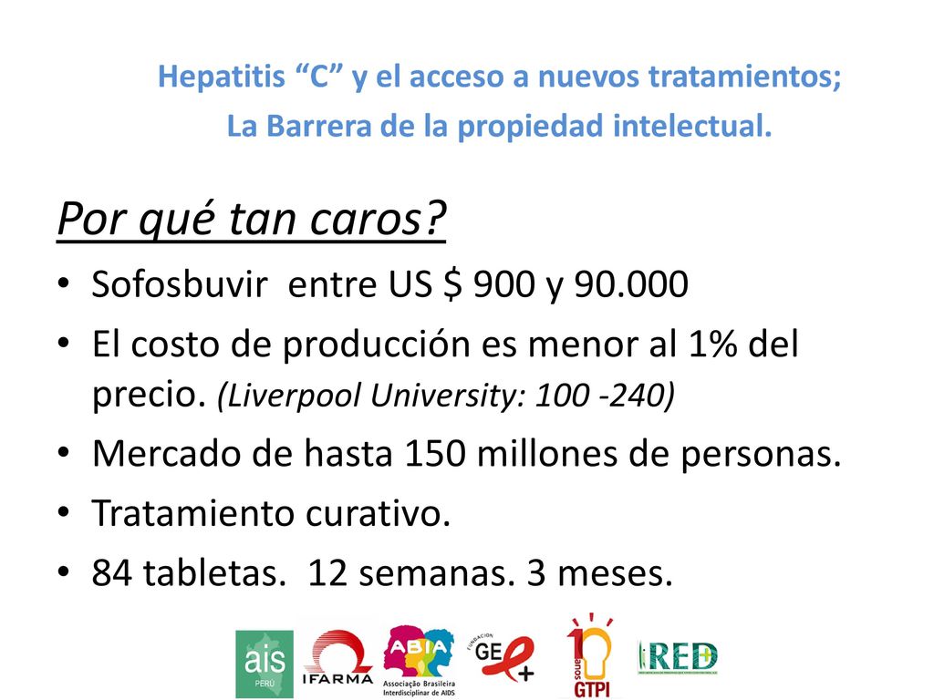 Por qué tan caros Sofosbuvir entre US $ 900 y