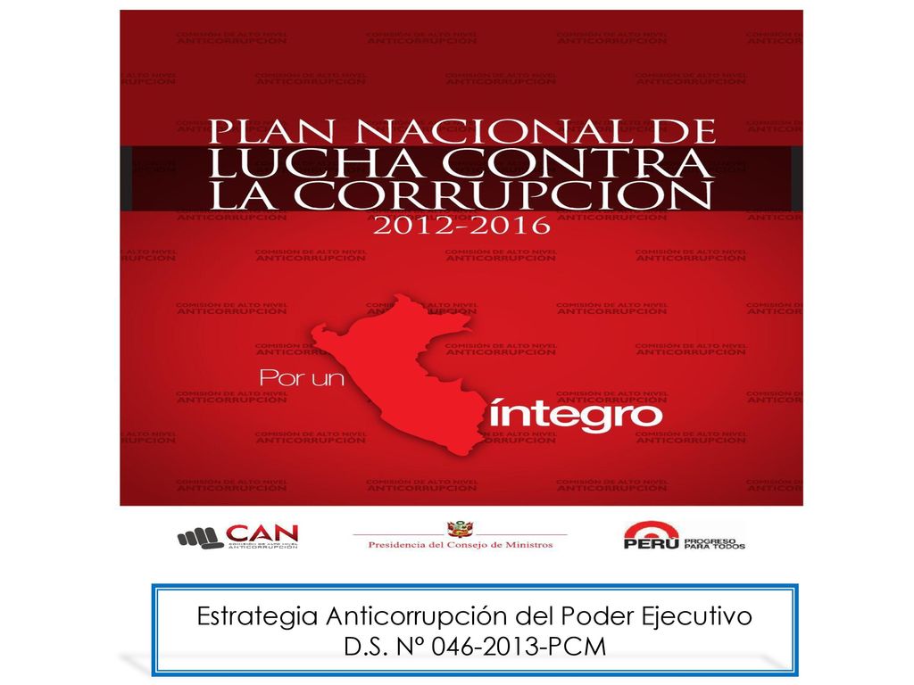Estrategia Anticorrupción del Poder Ejecutivo D.S. N° PCM