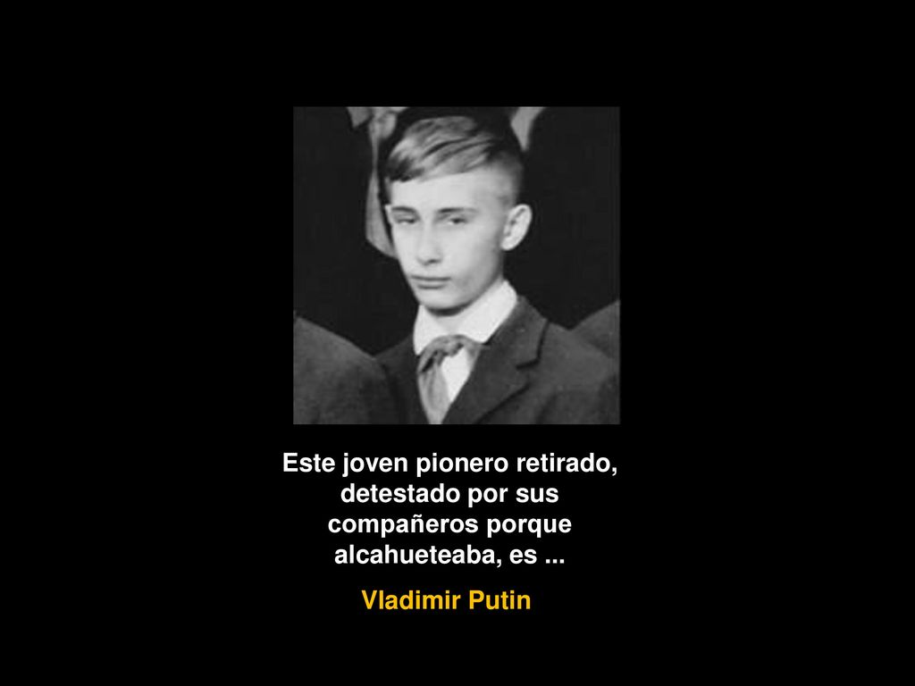 Este joven pionero retirado, detestado por sus compañeros porque alcahueteaba, es ...