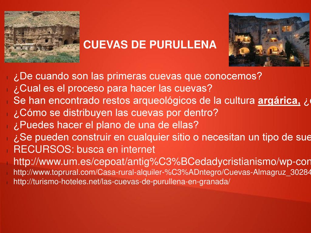 CUEVAS DE PURULLENA ¿De cuando son las primeras cuevas que conocemos