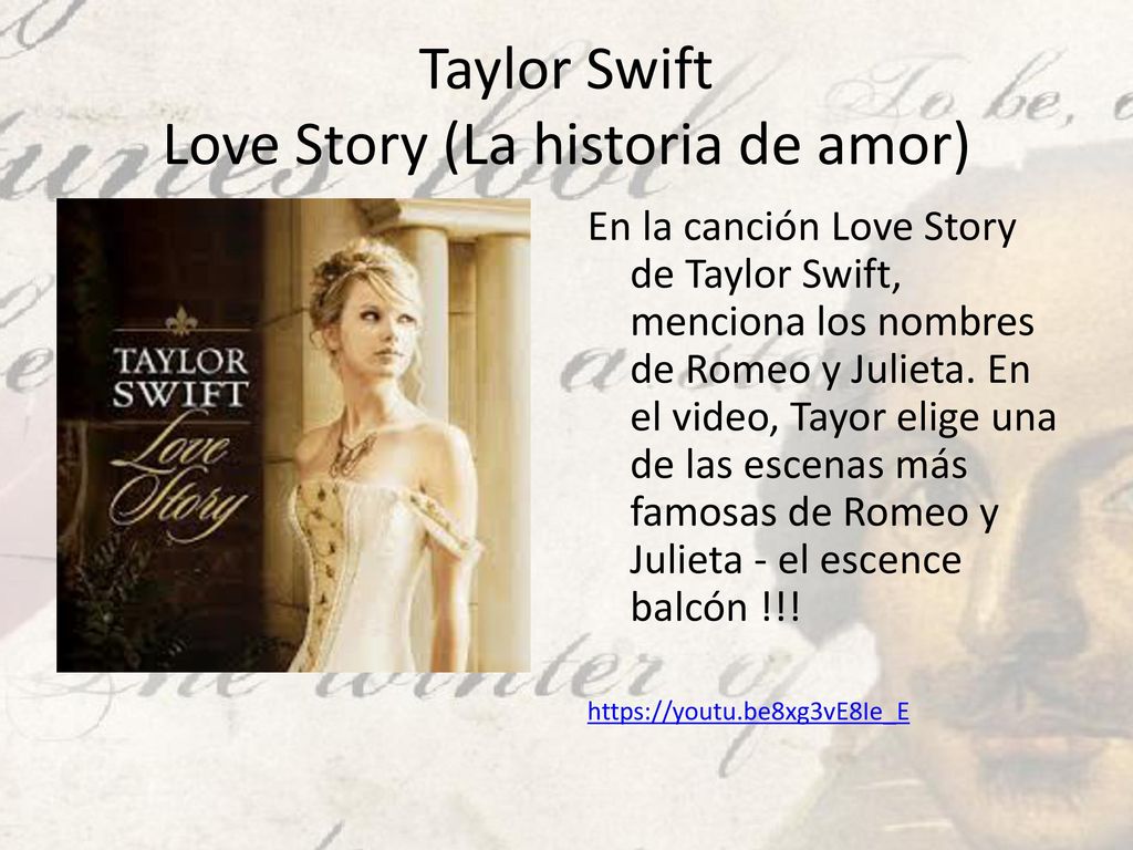 Taylor Swift Love Story (La historia de amor)