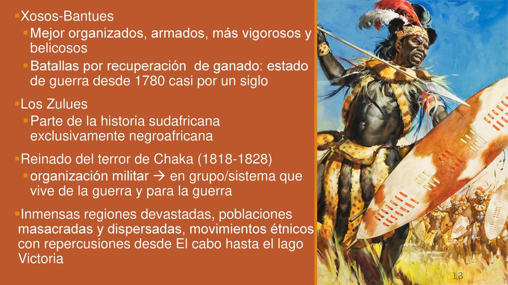 Xosos-Bantues Mejor organizados, armados, más vigorosos y belicosos.