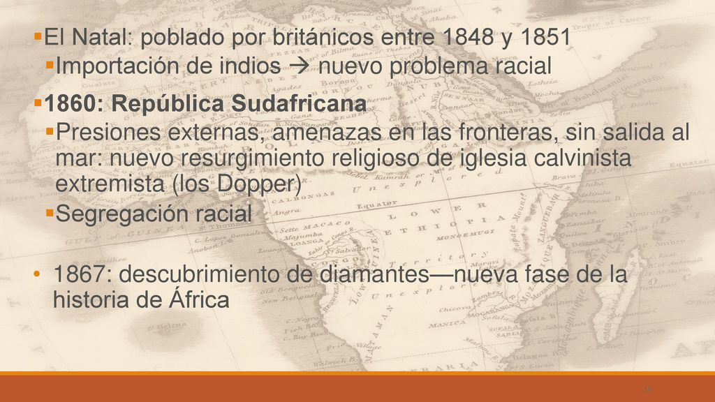El Natal: poblado por británicos entre 1848 y 1851