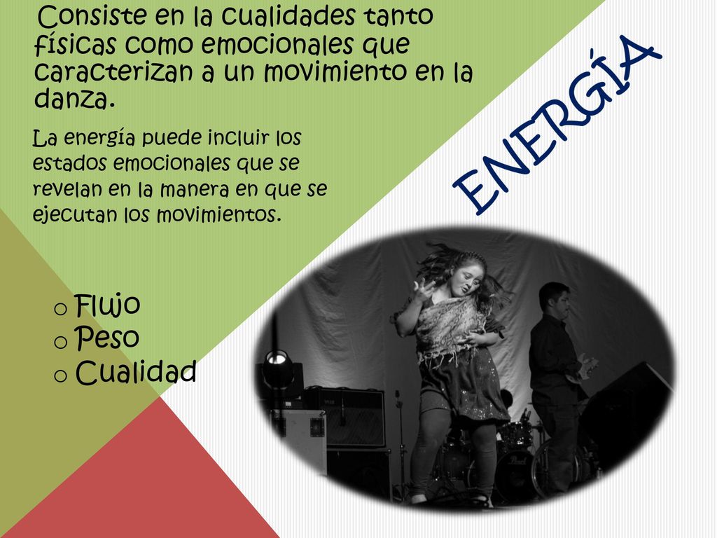 Consiste en la cualidades tanto físicas como emocionales que caracterizan a un movimiento en la danza.
