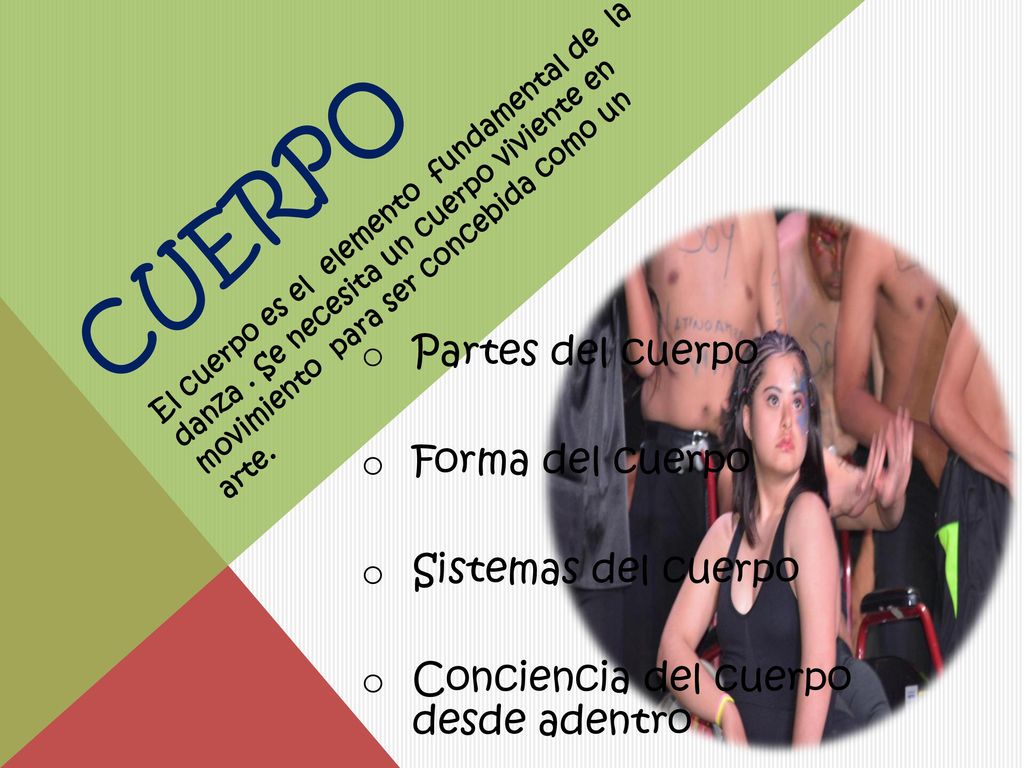cuerpo Partes del cuerpo Forma del cuerpo Sistemas del cuerpo