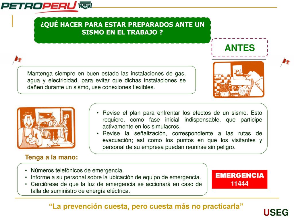 ¿QUÉ HACER PARA ESTAR PREPARADOS ANTE UN SISMO EN EL TRABAJO