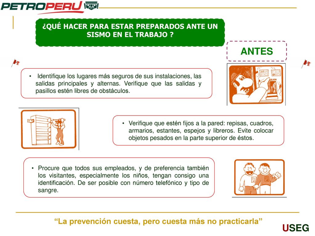 ¿QUÉ HACER PARA ESTAR PREPARADOS ANTE UN SISMO EN EL TRABAJO