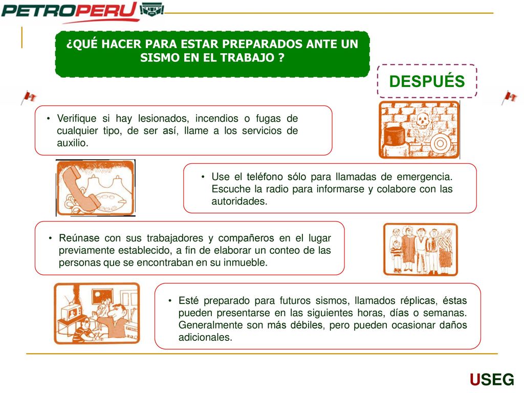 ¿QUÉ HACER PARA ESTAR PREPARADOS ANTE UN SISMO EN EL TRABAJO
