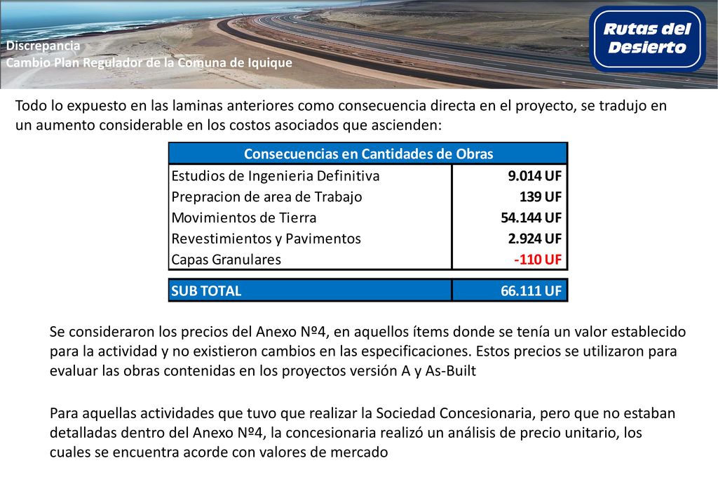 Discrepancia Cambio Plan Regulador de la Comuna de Iquique.