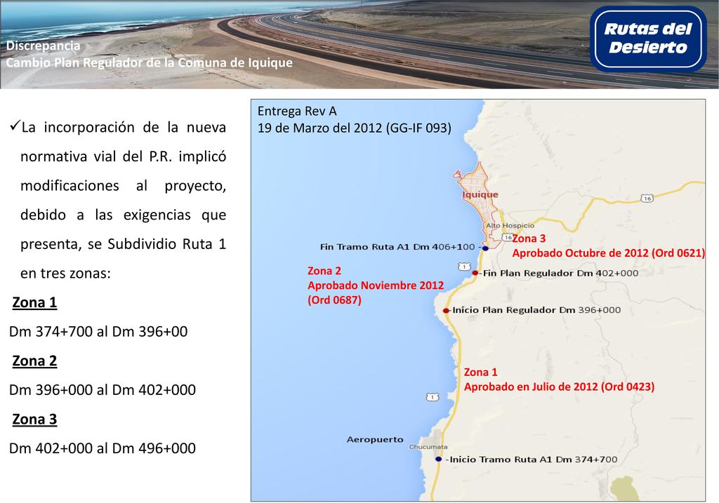 Discrepancia Cambio Plan Regulador de la Comuna de Iquique. Entrega Rev A. 19 de Marzo del 2012 (GG-IF 093)
