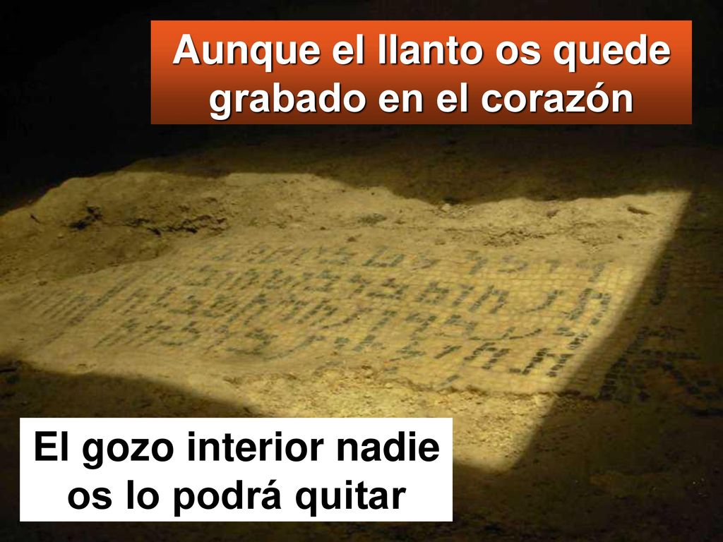 Aunque el llanto os quede grabado en el corazón