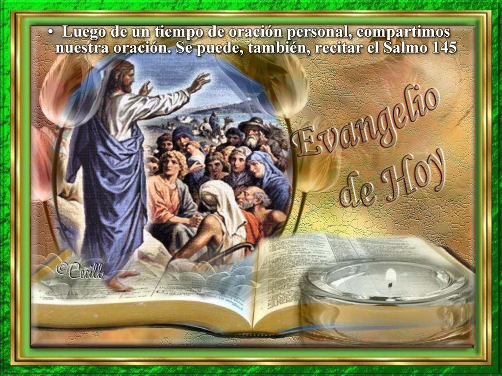 Luego de un tiempo de oración personal, compartimos nuestra oración