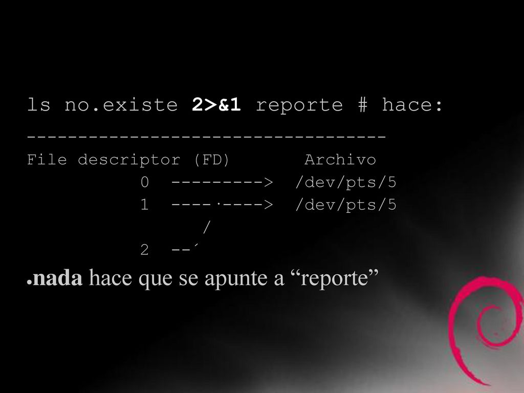 El orden importa! nada hace que se apunte a reporte