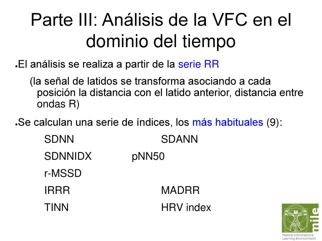 Parte III: Análisis de la VFC en el dominio del tiempo