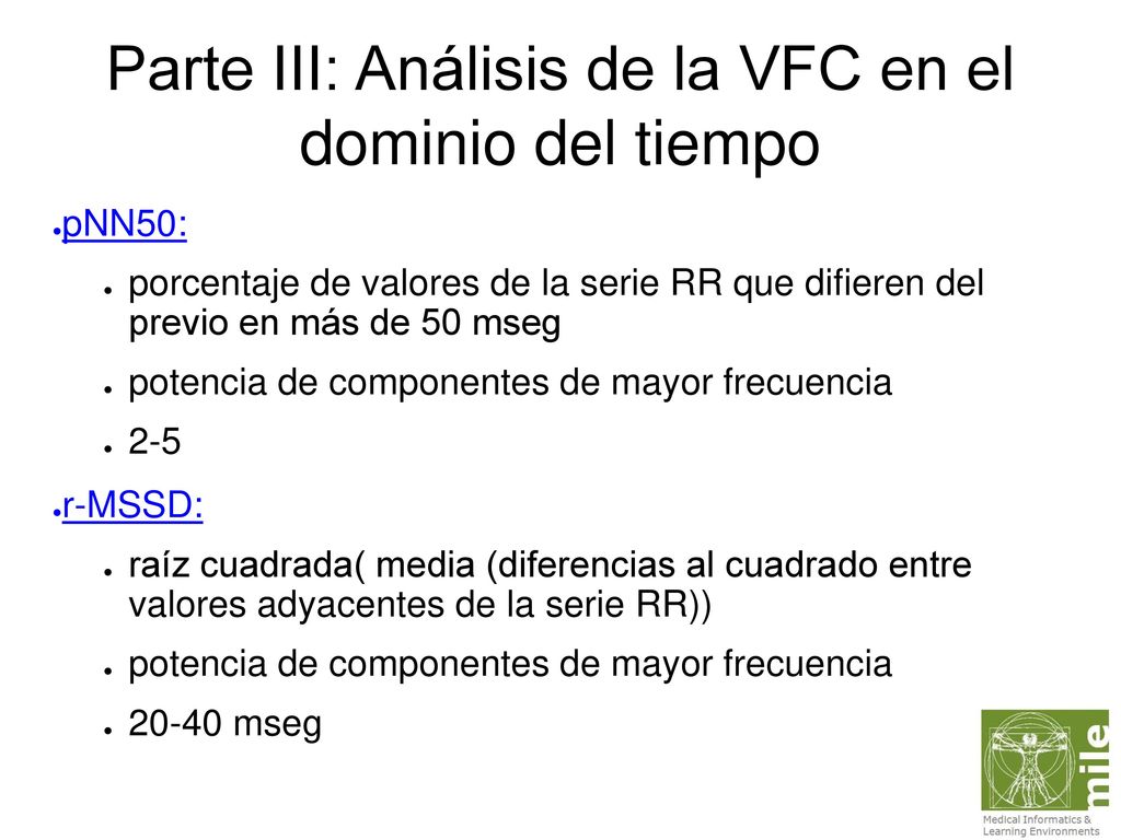 Parte III: Análisis de la VFC en el dominio del tiempo