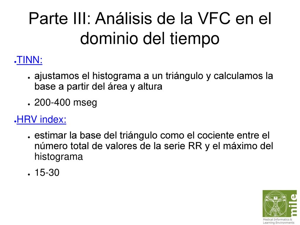 Parte III: Análisis de la VFC en el dominio del tiempo