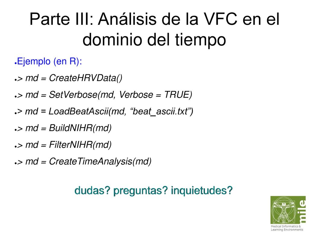 Parte III: Análisis de la VFC en el dominio del tiempo
