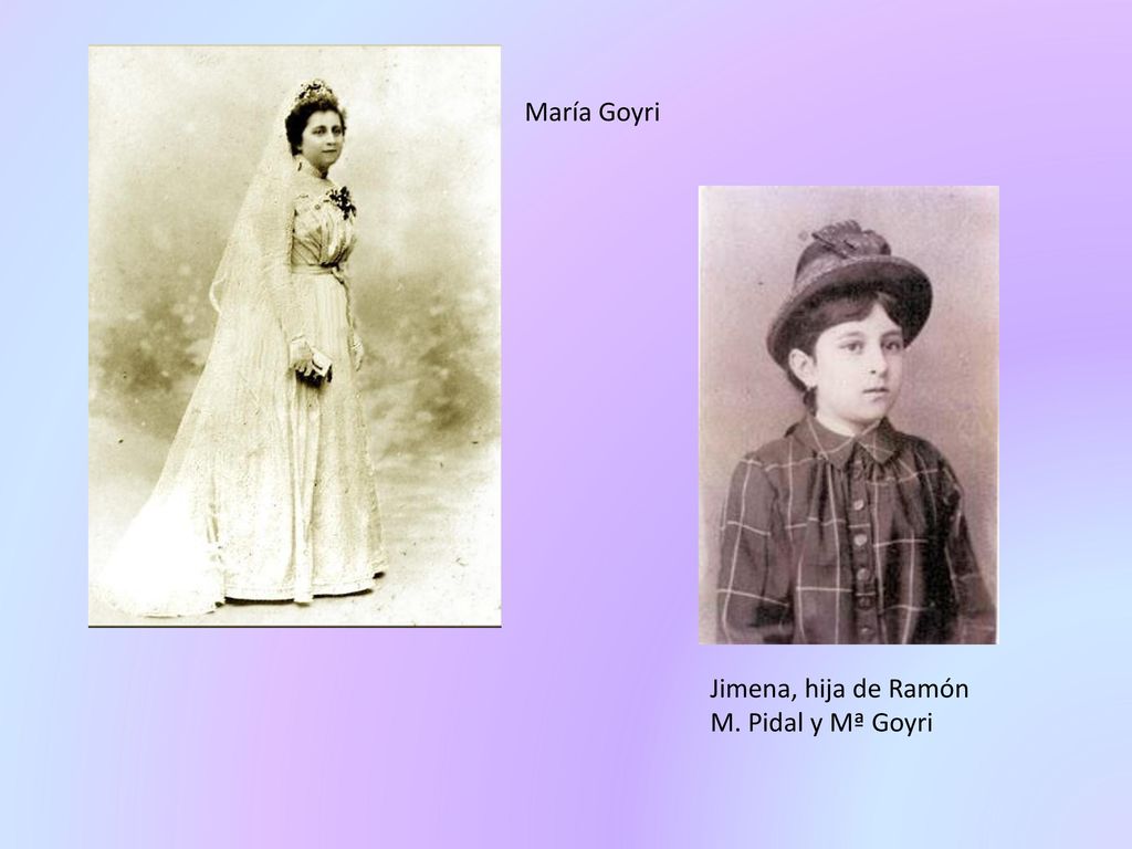 María Goyri Jimena, hija de Ramón M. Pidal y Mª Goyri