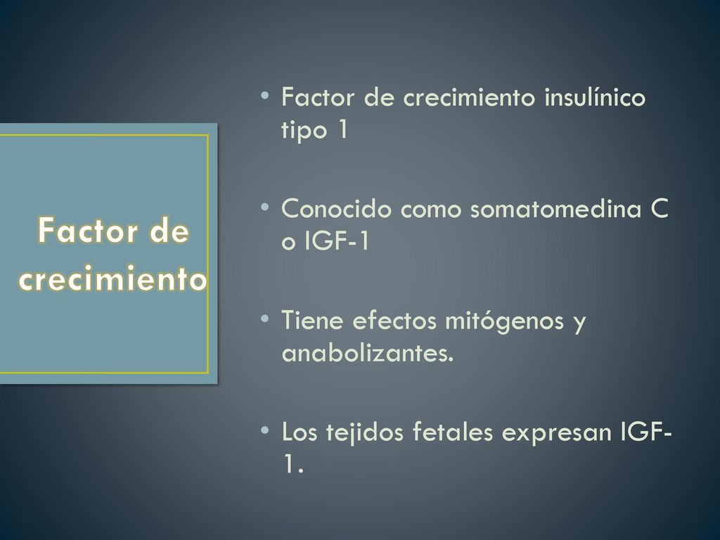 Factor de crecimiento Factor de crecimiento insulínico tipo 1