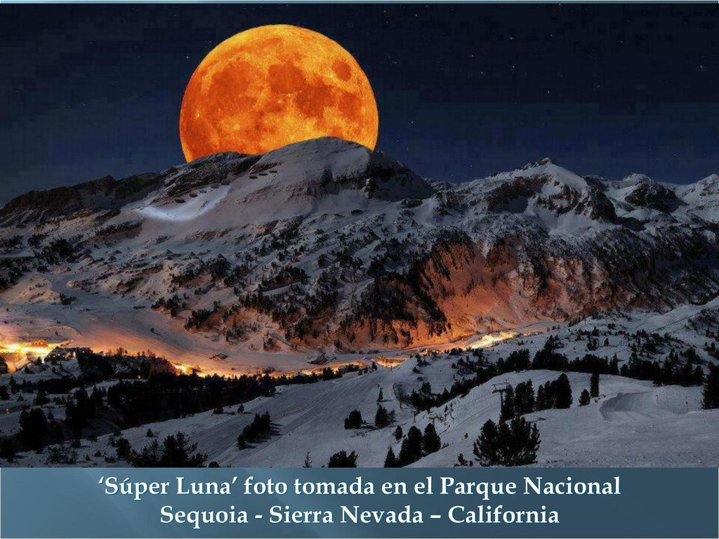 Super Moon rising above Sierra Nevada Sequoia National Park California