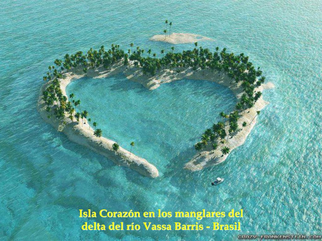 Isla Corazón en los manglares del delta del río Vassa Barris - Brasil