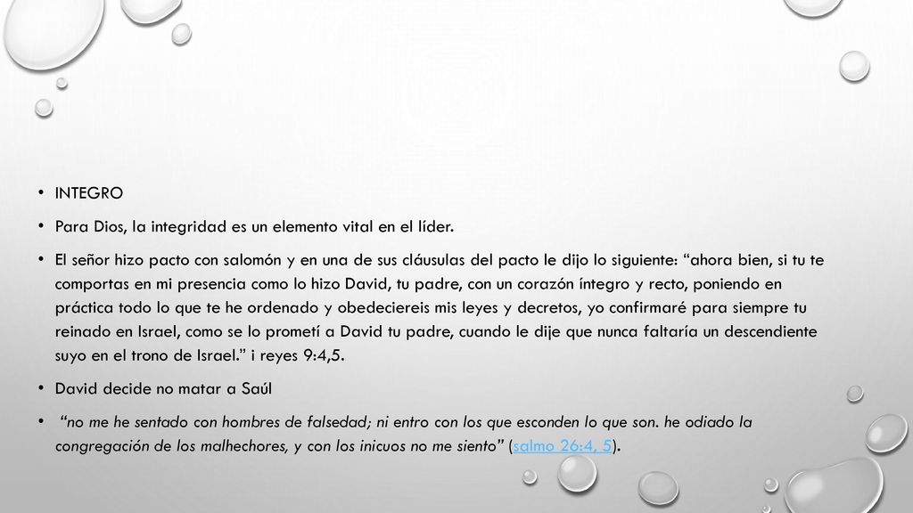 Integro Para Dios, la integridad es un elemento vital en el líder.