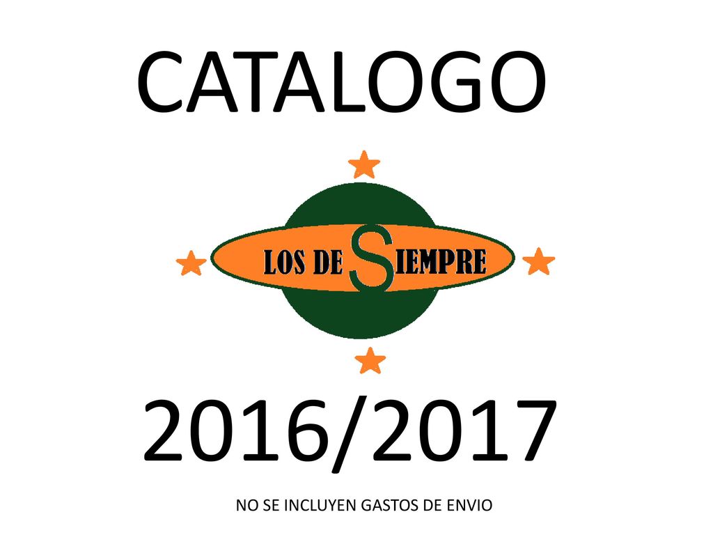 CATALOGO 2016/2017 NO SE INCLUYEN GASTOS DE ENVIO