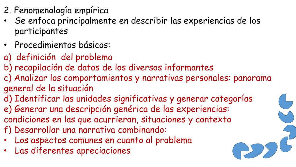 2. Fenomenología empírica