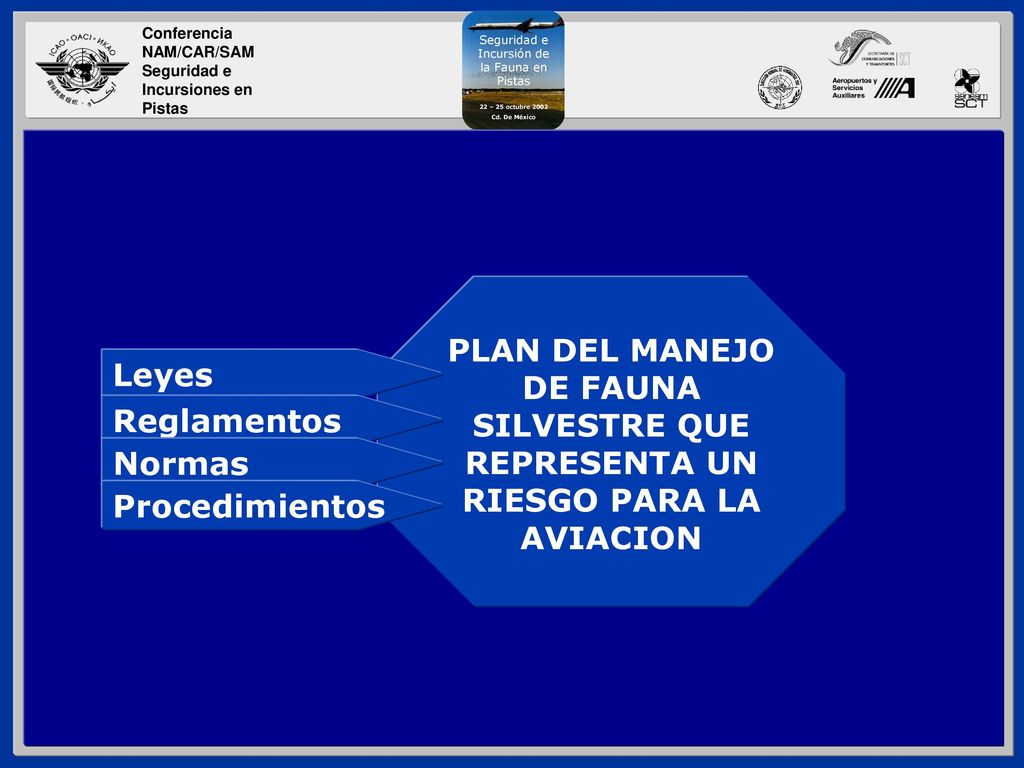 PLAN DEL MANEJO DE FAUNA SILVESTRE QUE REPRESENTA UN RIESGO PARA LA AVIACION